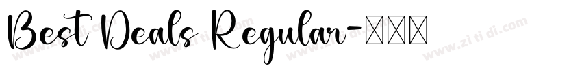 Best Deals Regular字体转换